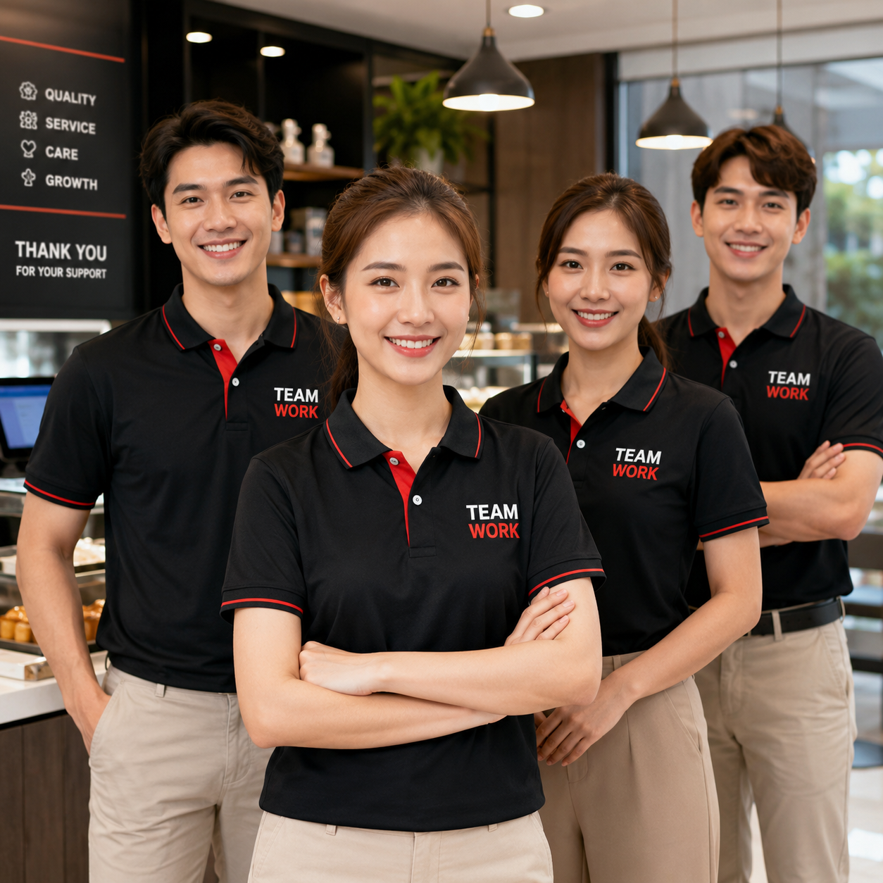 สกรีนเสื้อพนักงาน GiftHUBS
