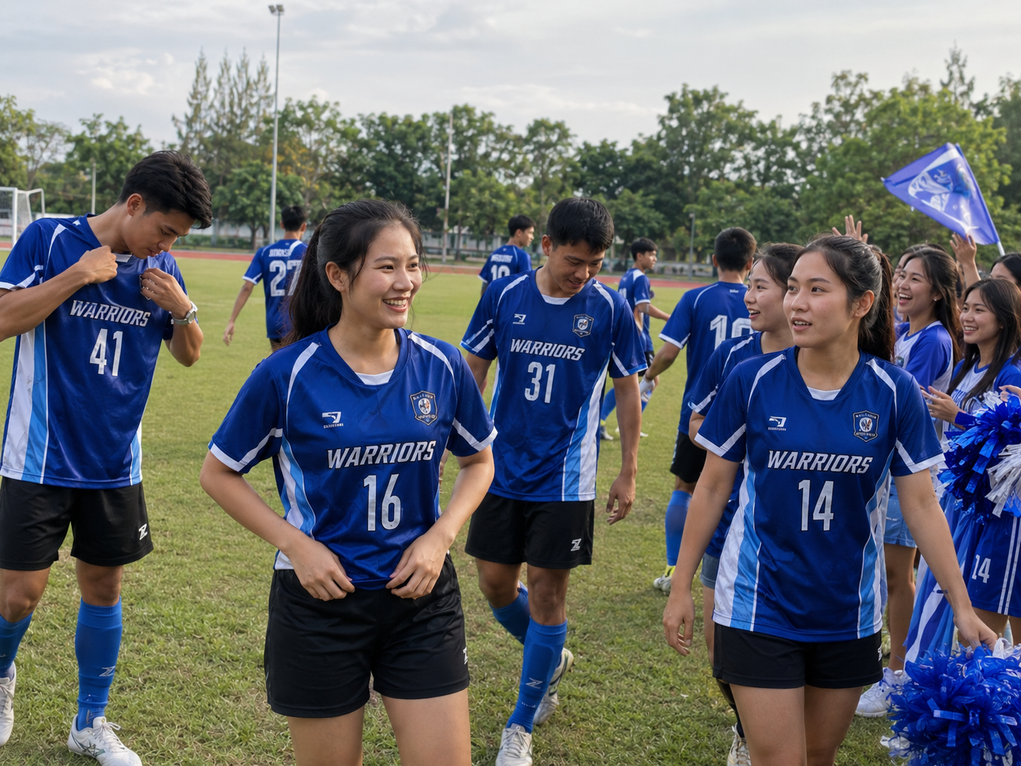 แบบสกรีนเสื้อกีฬาและเสื้อทีม พร้อมดีไซน์ชื่อทีม หมายเลข หรือโลโก้สำหรับใส่ทำกิจกรรม