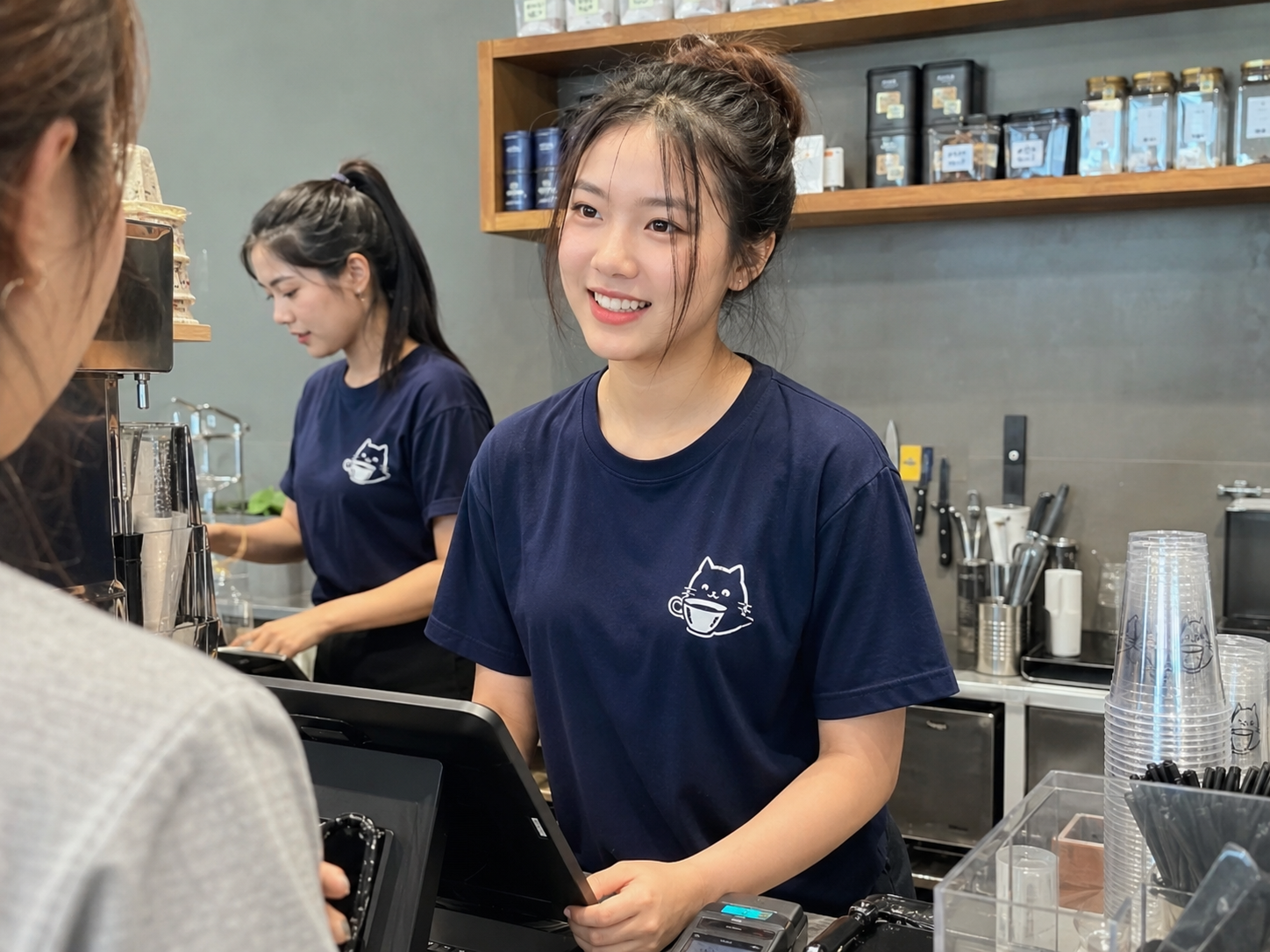 แบบสกรีนเสื้อพนักงานสำหรับร้านค้า บริษัท และทีมงาน ช่วยสร้างภาพลักษณ์ให้ดูเป็นมืออาชีพ