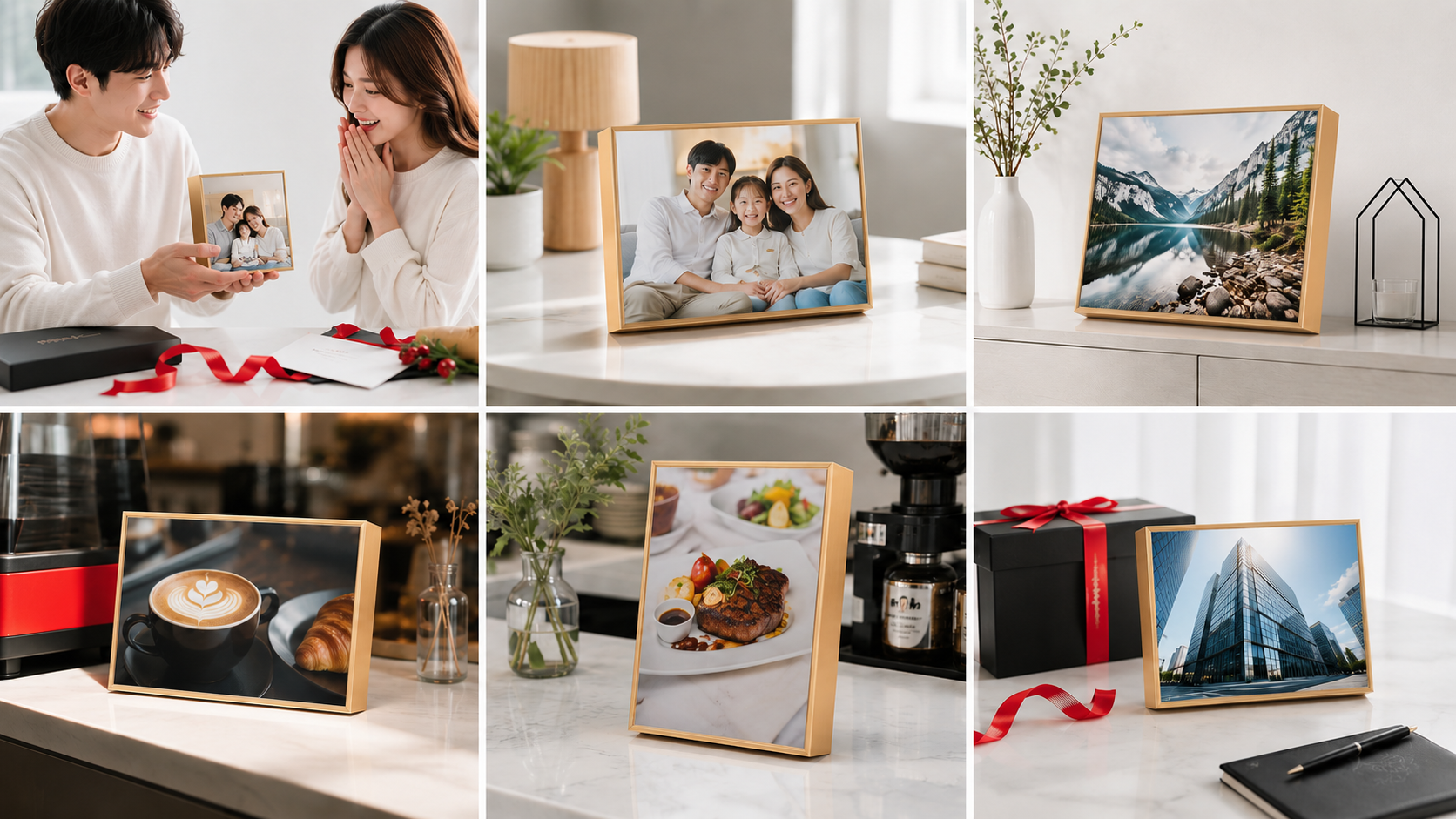 กรอบรูปอลูมิเนียม GiftHUBS เหมาะกับของขวัญ ของตกแต่งบ้าน ร้านค้า และงานพรีเมียมองค์กร