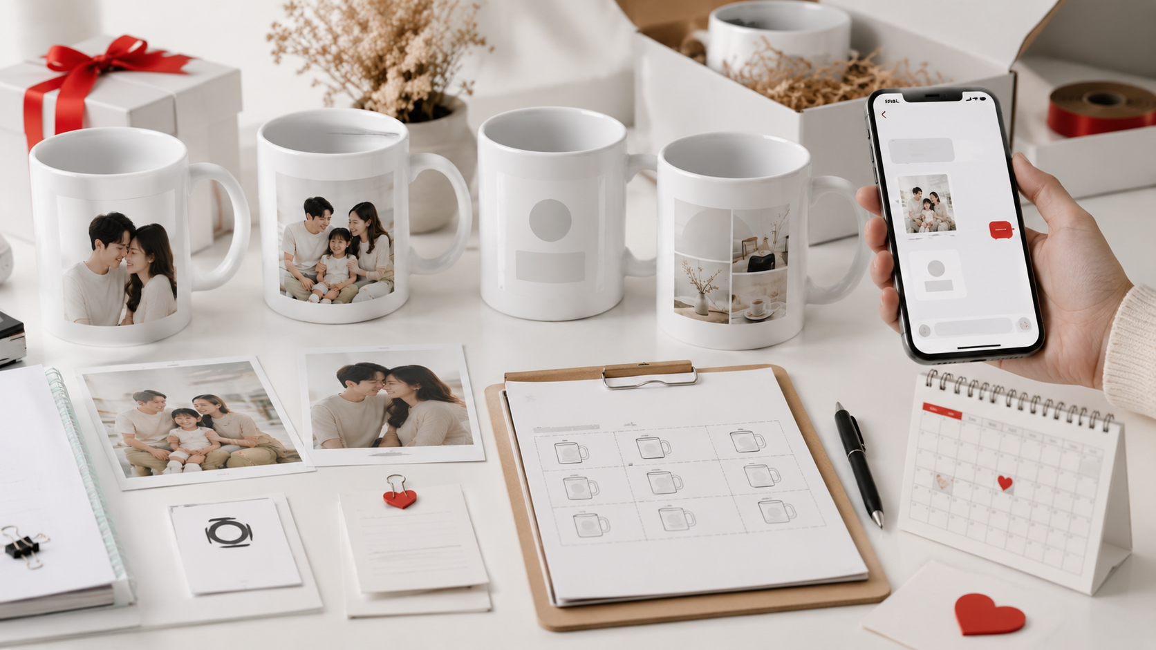 ข้อมูลที่ควรเตรียมก่อนสั่งทำแก้ว Mug สีขาว GiftHUBS รูปภาพ โลโก้ ข้อความ จำนวน และวันใช้งานจริง