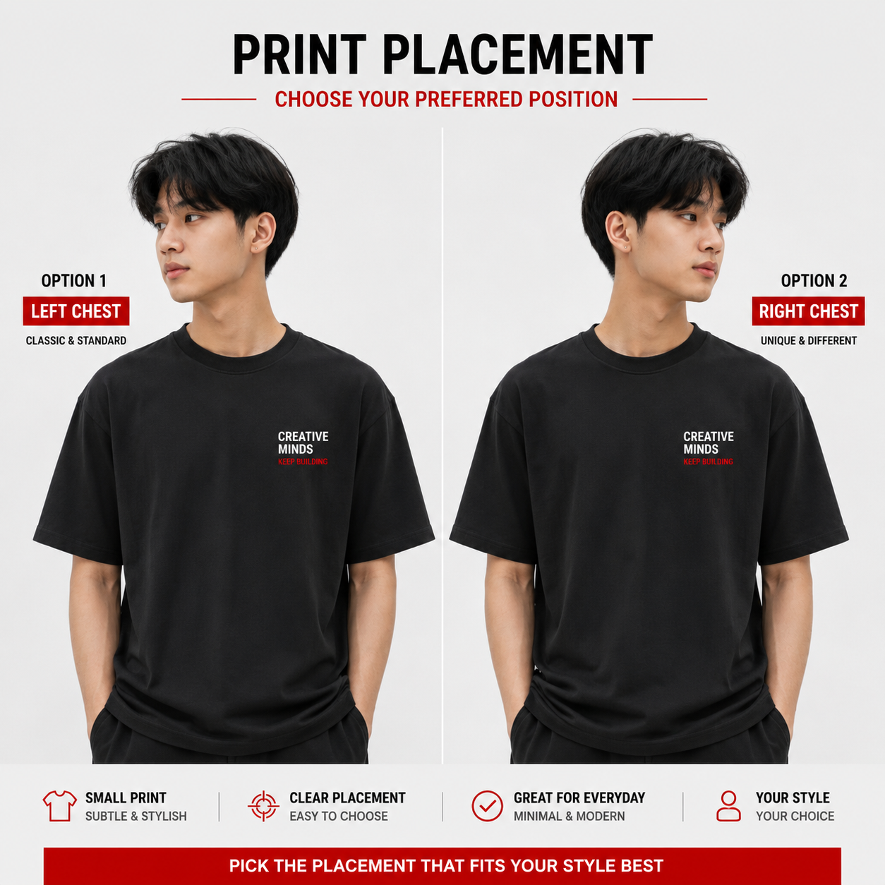 รีวิวสกรีนเสื้อหน้าอกซ้ายหรือขวา GiftHUBS สำหรับเสื้อกิจกรรม เสื้อทีม และเสื้อสั่งทำ