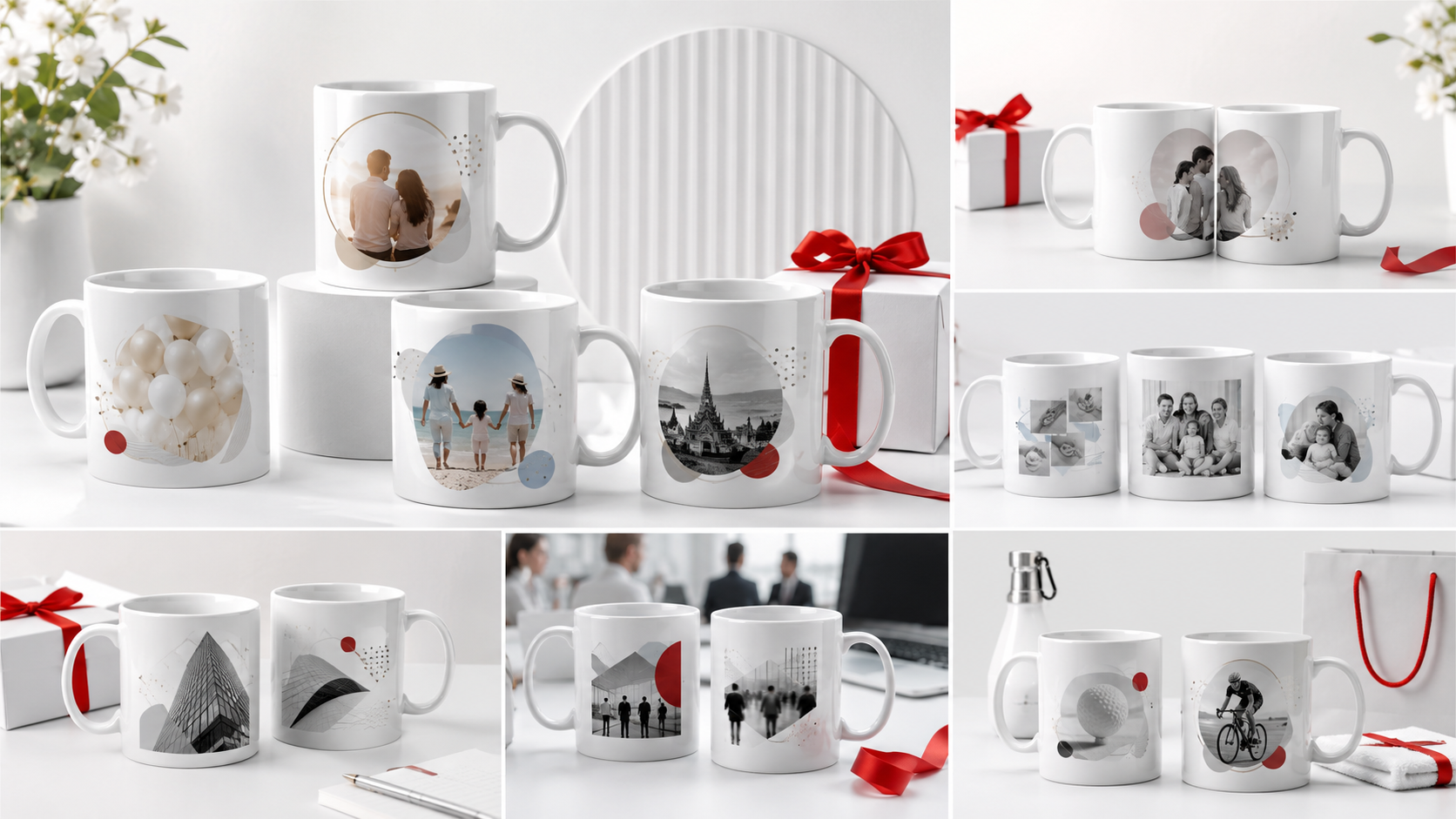 สกรีนแก้ว Mug สีขาว GiftHUBS เหมาะกับของขวัญวันเกิด แก้วคู่ แก้วครอบครัว แก้วโลโก้ร้านค้า และของที่ระลึกองค์กร