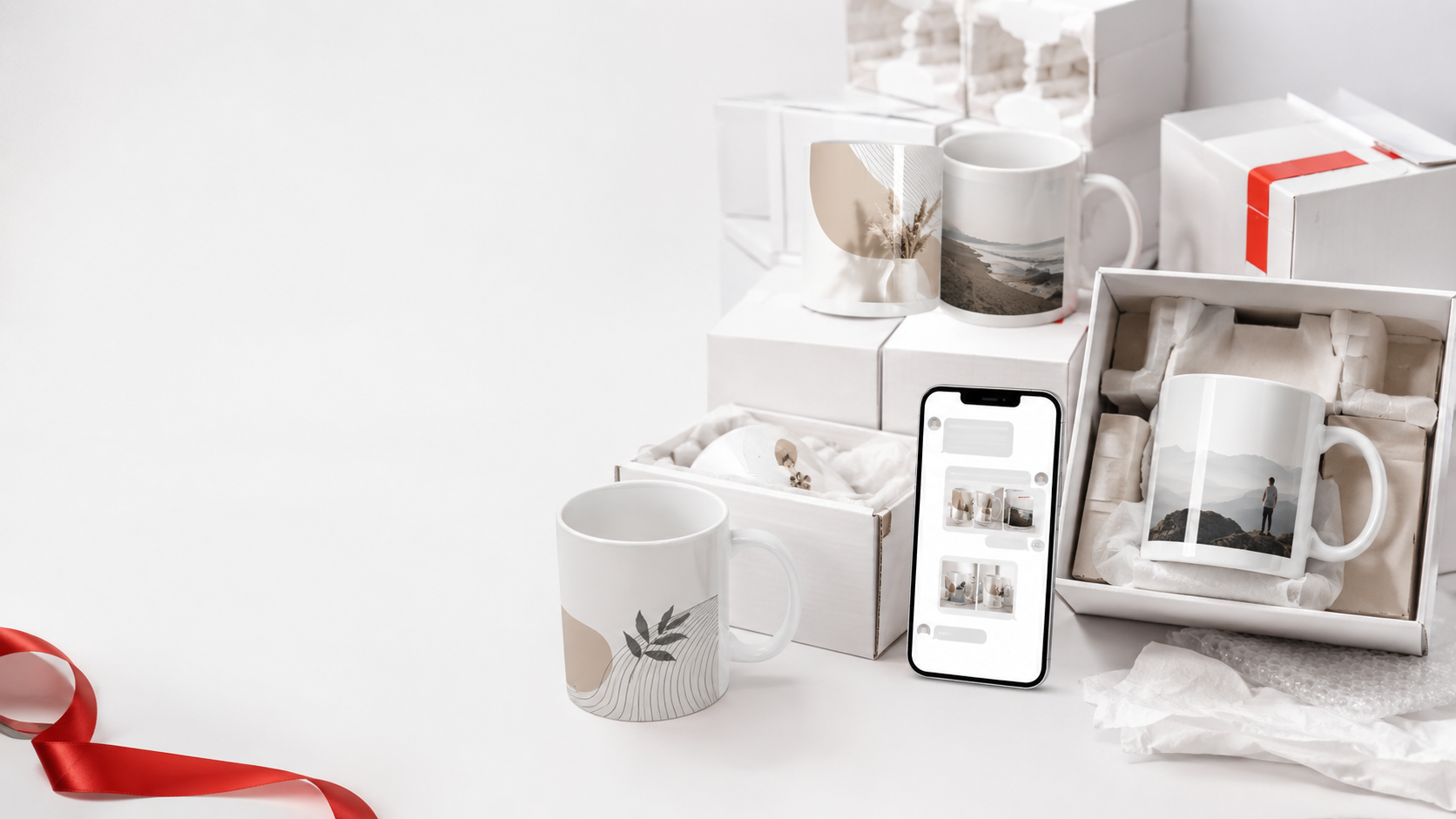 ส่งรูปและข้อความทำแก้ว Mug สีขาว GiftHUBS ให้ทีมงานช่วยประเมินราคาและแนะนำแบบก่อนผลิตจริง