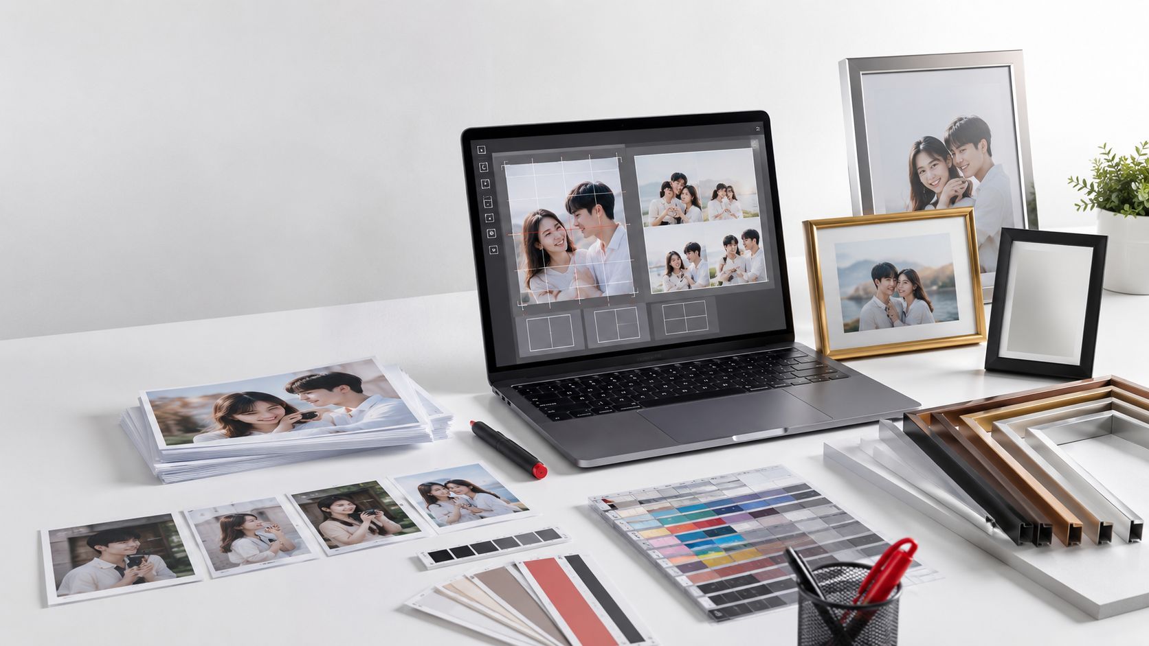เตรียมรูปภาพสำหรับงานพิมพ์กรอบรูปอลูมิเนียม GiftHUBS ตรวจไฟล์ จัดวางภาพ และข้อความก่อนผลิต