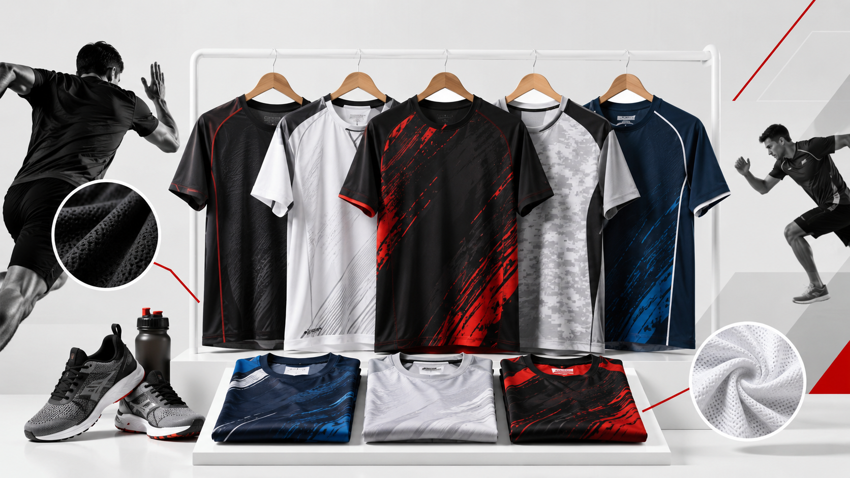 เสื้อกีฬา GiftHUBS ใส่สบาย เคลื่อนไหวคล่อง ระบายอากาศดี และเห็นลายสกรีนชัดเจน