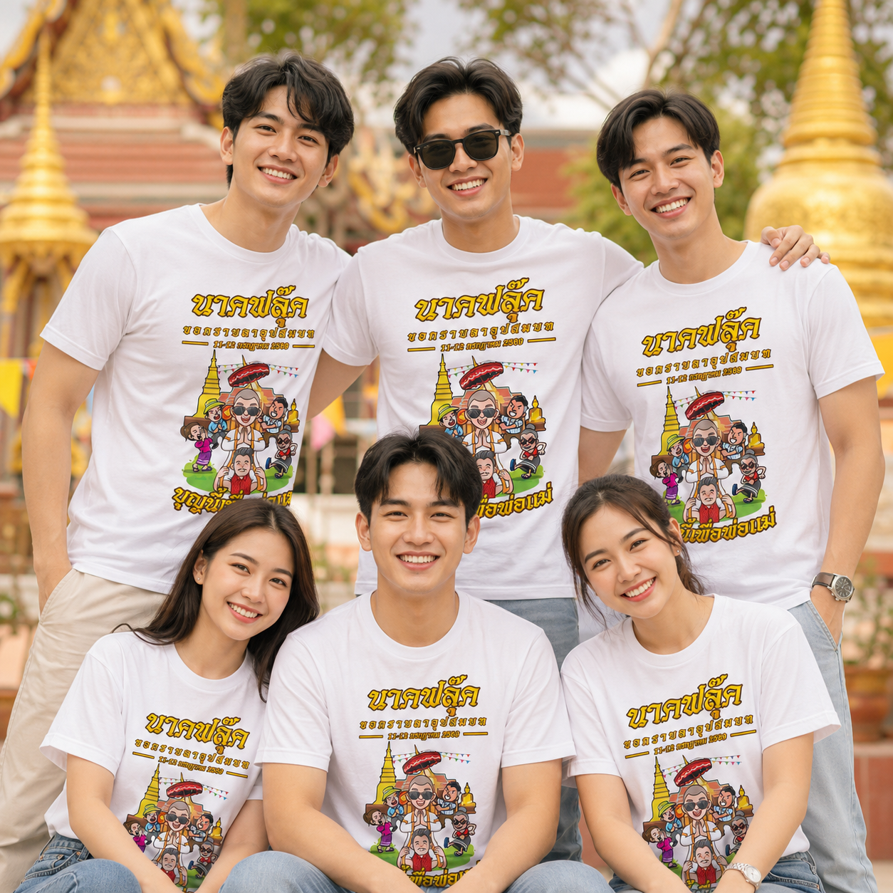 สกรีนเสื้องานบวช GiftHUBS