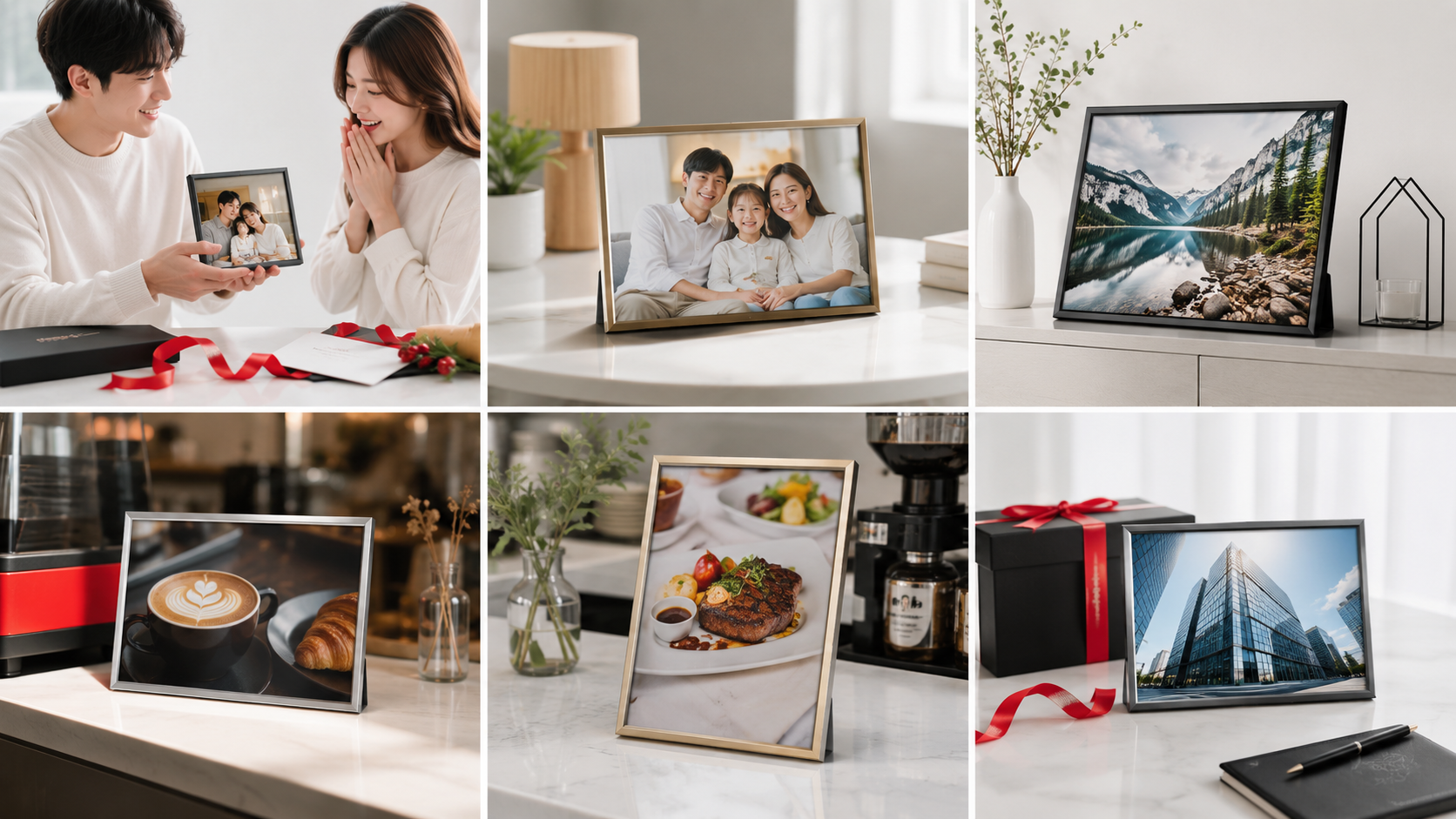 กรอบรูปอลูมิเนียม GiftHUBS เหมาะกับของขวัญ ของตกแต่งบ้าน ร้านค้า และงานพรีเมียมองค์กร